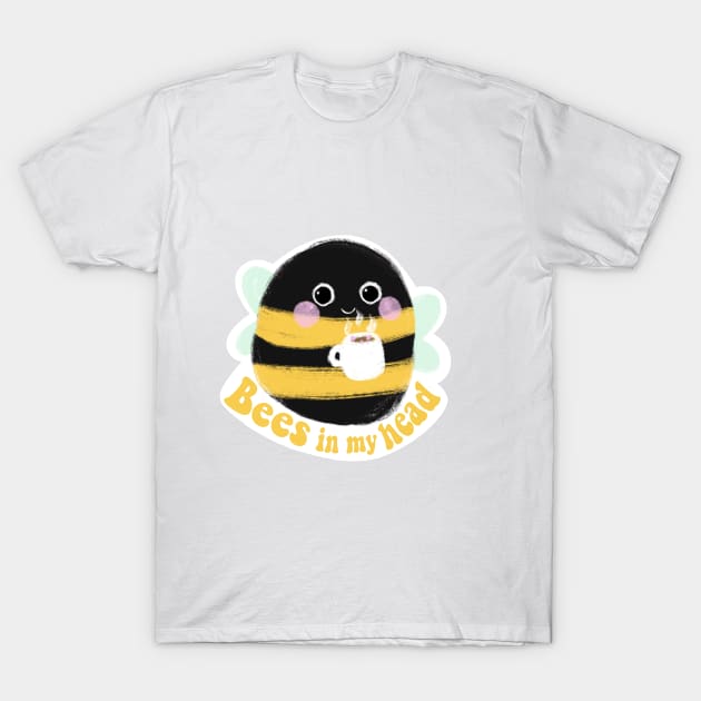 ADHD Bee - bees in my head T-Shirt by tonirainbows